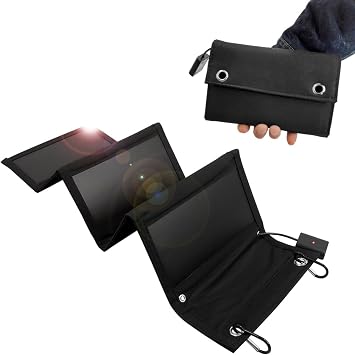 Solar Panel Solar Charger Solar Charging Device Car Solar Panel Charger USB Slim Foldable Disaster Prevention Emergency Portable Smartphone Small Portable Outdoor Compact Outlet SCH01