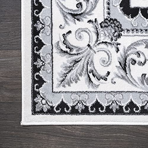 Tapete Cream/Light Gray 2x10 Runner JONATHAN Y miniatura 5