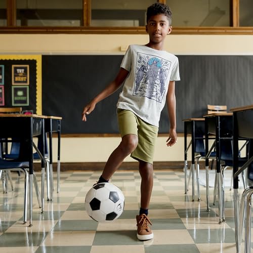 Mightly Boys and Girls' Crewneck Short Sleeve T Shirts | 100% Organic Cotton, Colorful, Soft & Basic Crewneck Tee for Kids4