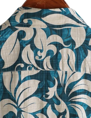 Image of VATPAVE Mens Casual Hawaiian Floral Shirts Short Sleeve Button Down Tropical Shirts Beach Summer Shirts