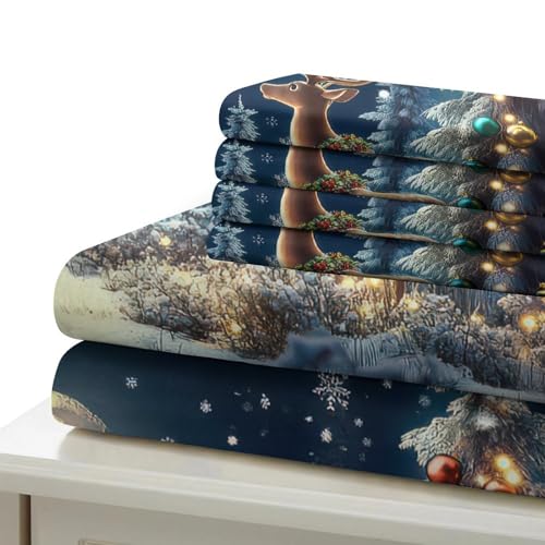 Parure de lit de Noël 3D imprimée pour des nuits d'hiver cocooning