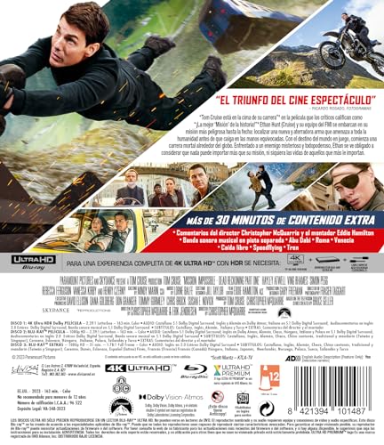 Miniatura 2 de Mision Imposible: Sentencia Mortal Parte 1 Mission: Impossible, Dead Reckoning, Part One 4k Uhd Blu-Ray Blu-Ray Extras