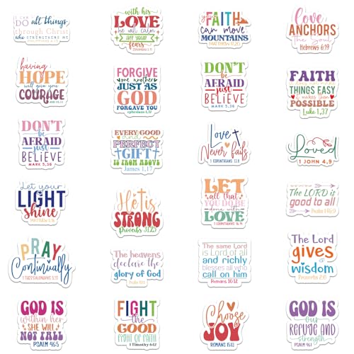 48 imanes decorativos con frases bíblicas inspiradoras