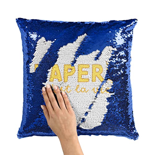 Coussin Sequin Paillettes Bleu indispensable pour Soirée Bière