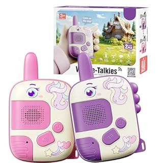 Walkie Talkie - Toys for 3-8 Year Old Boys Girls Gifts for 5 6 7 8 Year Olds Boys Unicorn Gifts for Girls Toys Age 4-7 Kids Age 3 4 5 Outdoor Walkie Talkie Kids Camping Birthday Xmas Stocking Fillers