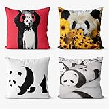 Juego de 4 fundas de almohada, solo fundas de almohada, sin relleno.