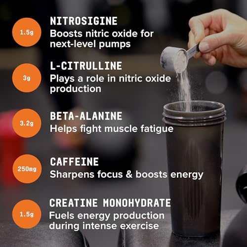 BEYOND RAW LIT Pre Workout Powder Supplement for Men and Women, Energy, Focus, Endurance, Pumps, Nitric Oxide Boost, 250mg Caffeine, Creatine, Beta Alanine, Orange Mango, 30 Servings - Thumbnail 7