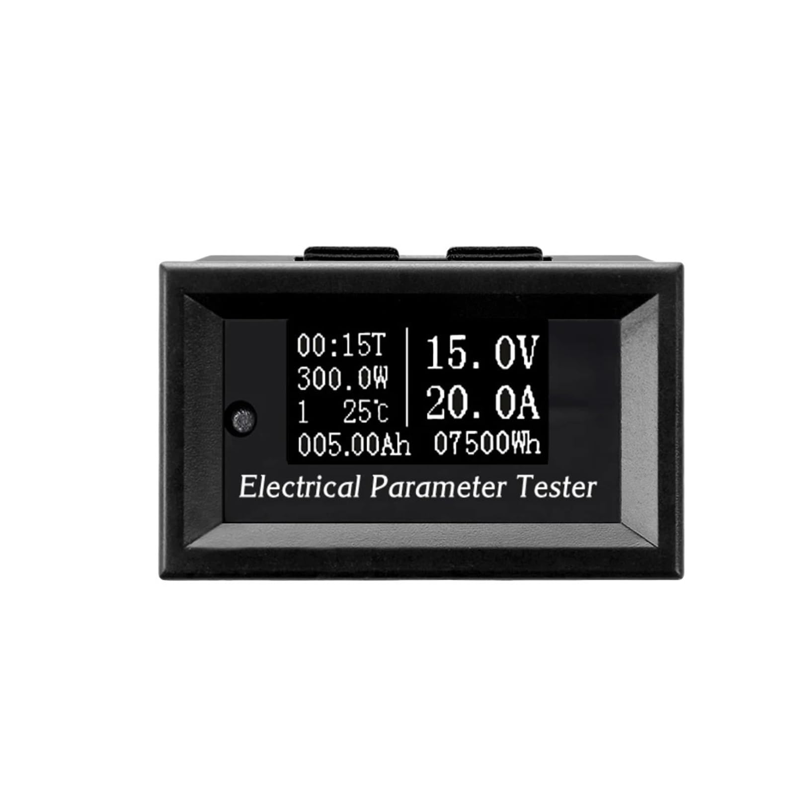 JJKKOZVQF 100v/20A 7in1 Multifunction Tester Voltage current Time temperature capacity voltmeter Ammeter electrical meter