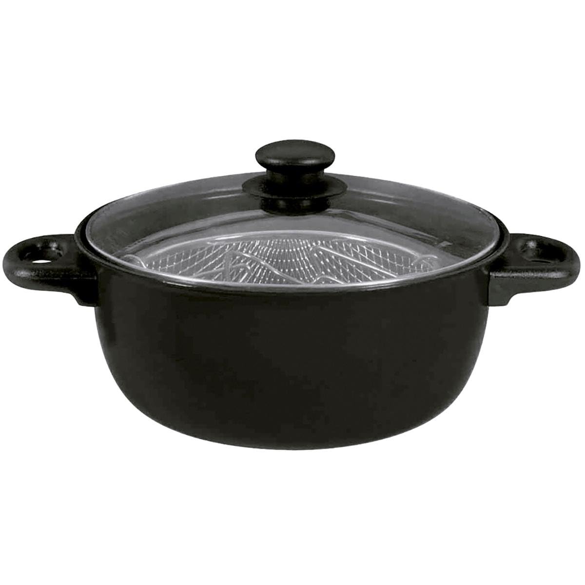 Quid Ghent Fryer Painted Steel 26 cm – 3.2 L Carbonated Steel Suitable for Electric Hob Ceramic