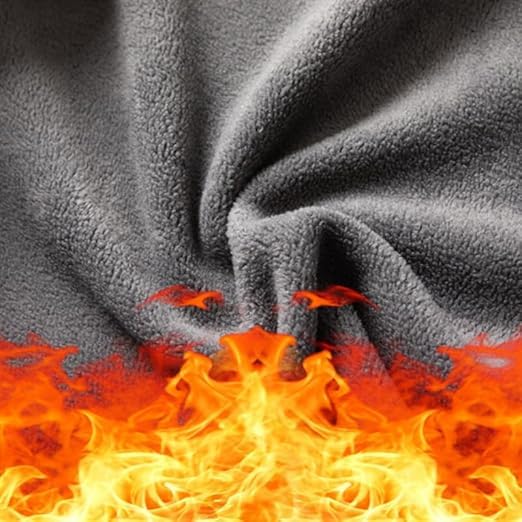 Men’s Double-Layer Fleece Jacket, Winter Unisex Full Zip Double-Layer Warm Polar Fleece Sport Jackets with Pockets3