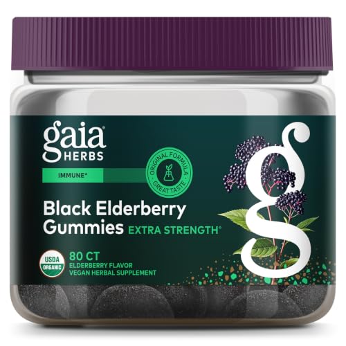 Gaia Herbs Black Elderberry Extra Strength Gummies