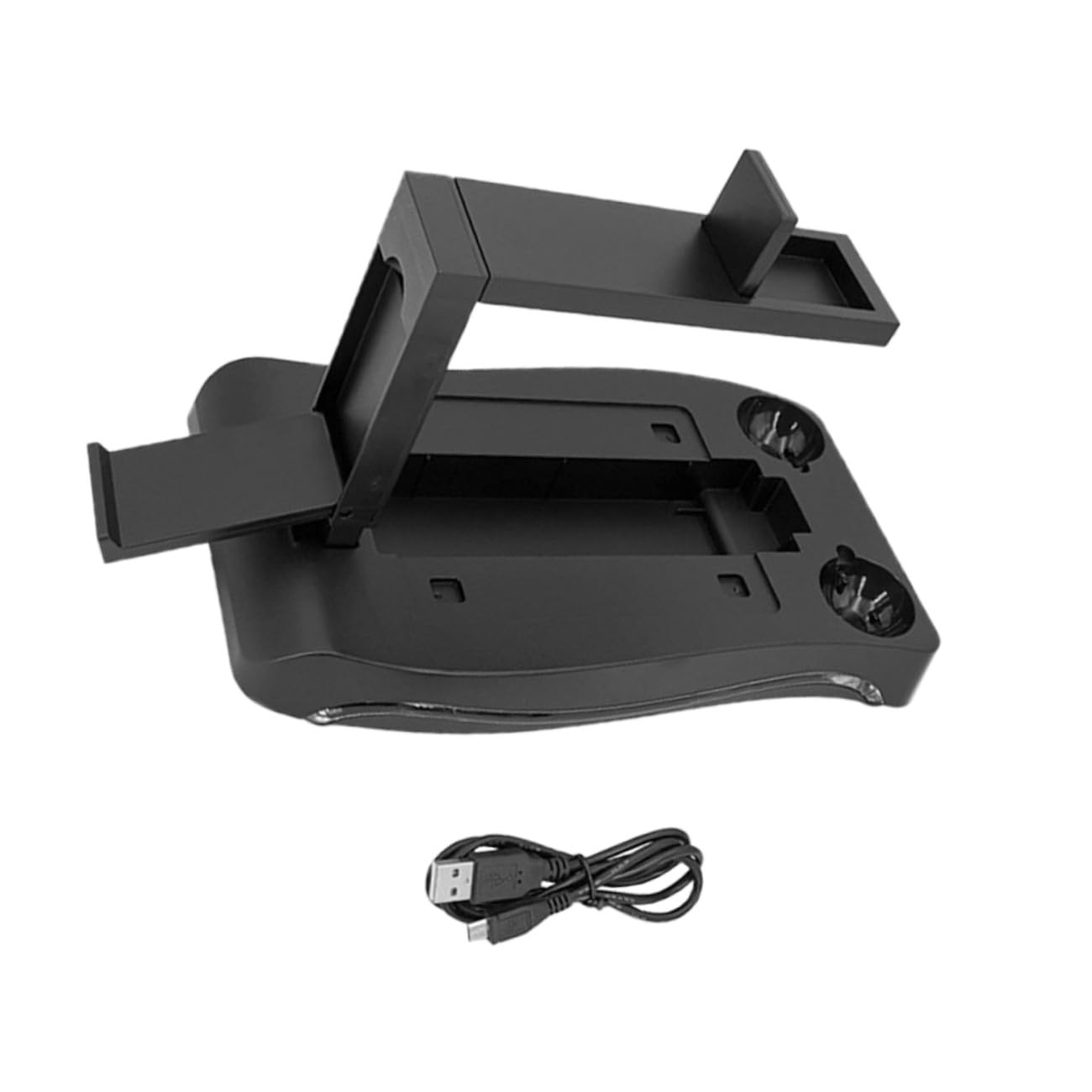 jojofuny Konsolenständer mit Organizer und Aufbewahrung Vr Controller aus ABS Schwarzer Stand für Gaming und Vr Controller Ladestation