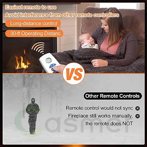 Casmer 001 Fireplace Remote Control Kit Rcst,For Ambient Majestic Vermont-Castings Monessen Skytech Ect Fireplaces Stoves,Millivolt Thermostatic Gas Propane Lpg Valve,Temp Control 5 Yr-Gntee thumb #4