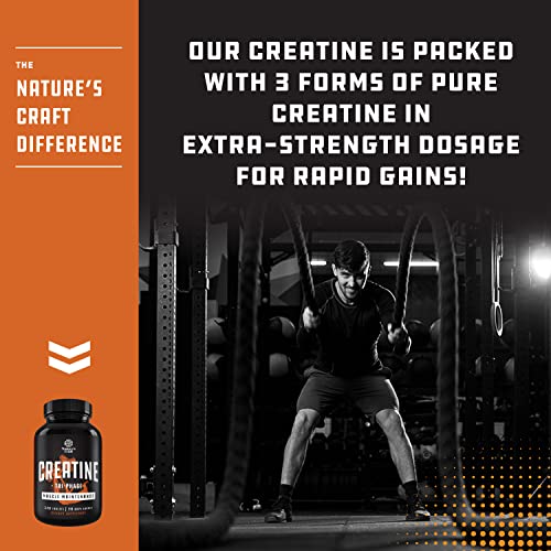 High Strength Tri Phase Creatine Pills - Muscle Mass Gainer and Muscle Recovery Creatine HCL Pyruvate and Creatine Monohydrate Pills - Optimal Muscle Builder Creatine Supplement for Men and Women - Image 5