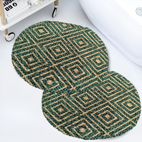 Image of Door Mats for Home | Door Mats for Home Entrance | Door Mat for Bathroom| Soft & Super Absorbent Mats for Shower | Washable, Non-Slip & Quick-Drying Mats (Pack of 2) (Muticolor 8)