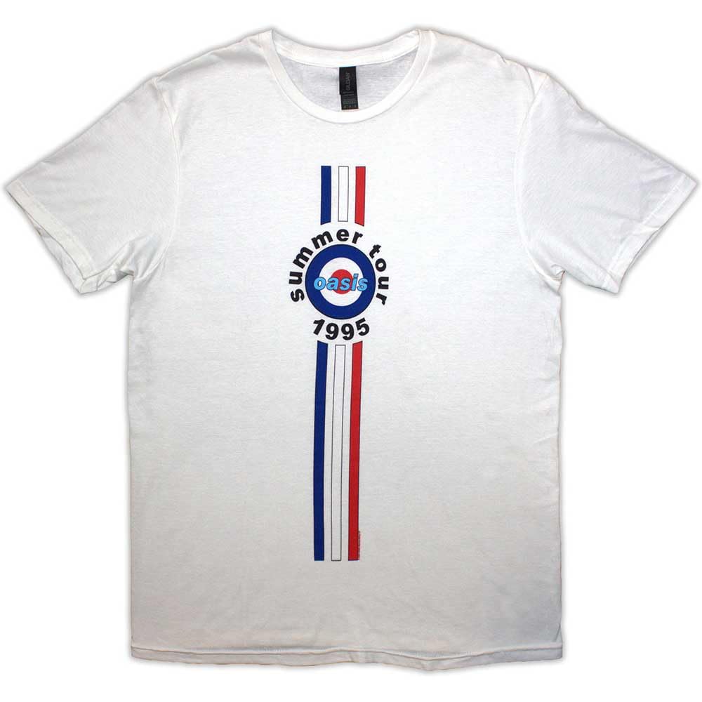 Rock Off White Oasis - Stripes '95 - T-Shirt - Cotton - Size Xl - Officially Licensed Merch