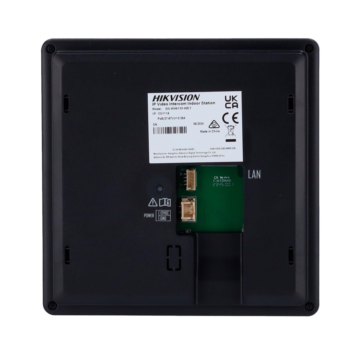 Monitor para Video Porteiro IP Hikvision DS-KH6110-WE1 4.3" Tátil TFT 60Hz
