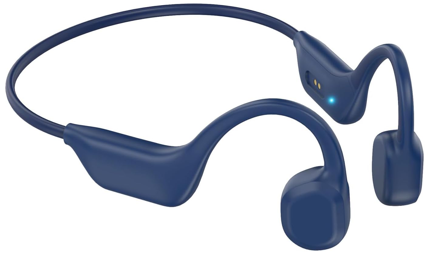 Bone Conduction Headphones, Bluetooth 5.3 Open-Ear Headphones, Wireless Headphones with Mic, 10H Playtime Waterproof Sport Earphones Headset for Workout & Outdoor (Deep Blue)-image-47