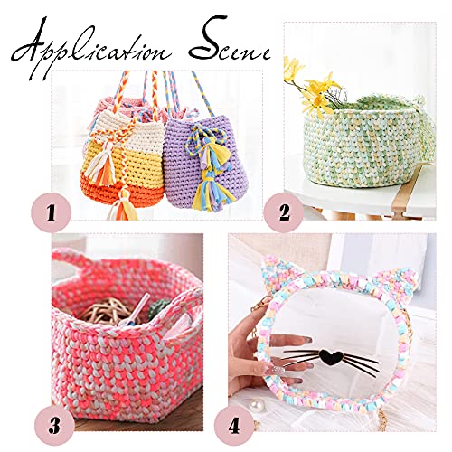 GORGECRAFT 2 Pz 33 Yard Maglietta Filato Uncinetto...