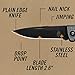 Gerber Gear US1 Pocket Knife - Plain Edge Blade Folding Knife - EDC Gear and Equipment - Grey