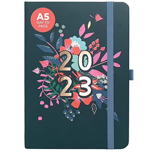 (en anglais) Boxclever Press Perfect Year Agenda 2023 A5 Page par jour. Agenda professionnel de janvier à décembre 23. Agenda journalier avec listes de contrôle. Agenda A5 pour les horaires chargés Cover