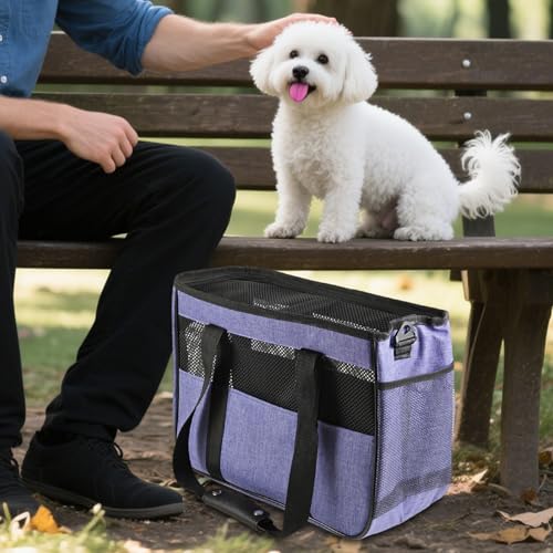 Bolsa de transporte para perros con diseño transpirable y acabados cómodos 4
