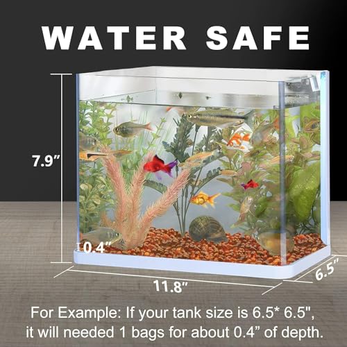 Image of Keedolla 3 LB Aquarium Glass Pebbles Decor Rocks for Fish Tank, Crystal Betta Fish Tank Rocks Gravel Gemstone Beads Vase Fillers Decorative Mosaic Glass Gem Pebbles - Amber