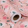 Aimyoo Pink Floral Wrapping Paper Jumbo Roll 17 in x 60 ft, Vintage Flower Gift Wrap for Wedding Bridal Shower Birthday