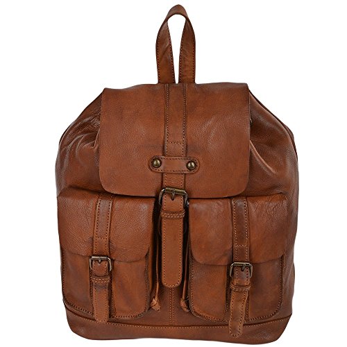 Preisvergleich Produktbild Ashwood Shoreditch Herren Leder Rucksack 7990 Brown