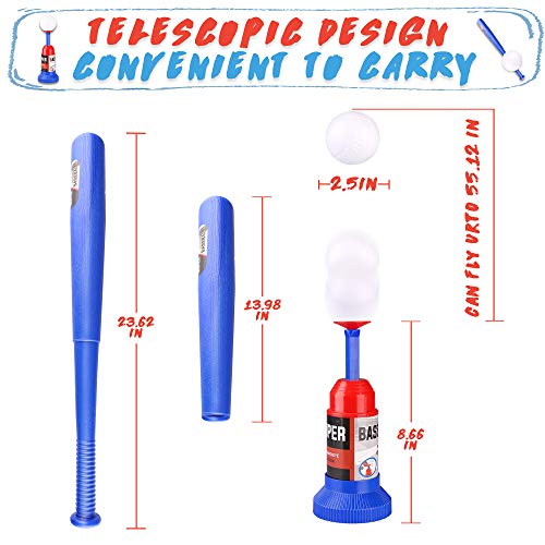 Asyxstar Toddler Toys T-Ball Set,Kids Toys Baseball Tee Ball Set Outdoor Toys for Toddler Boy Toys with 3 Baseballs