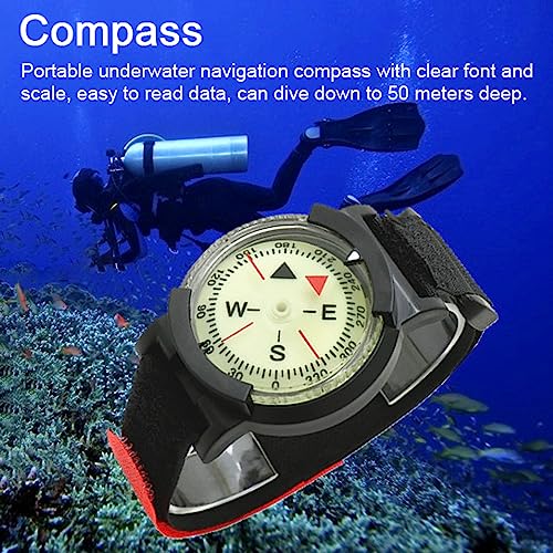 Brújula de Buceo Sumergible HXBER 50M Luminosa miniatura 2