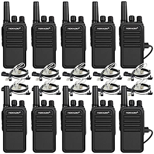 Discount 70% TIDRADIO TD-777S 2200mAh Battery Two Way Radio Long Range,Walkie Talkies for Adults,22 CH 2 Way Radio with Earpiece,Walkie Talkies Rechargeable with USB Charger,for Business School Church(10 Pack)