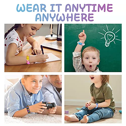 26Pcs Pop Bracelet Bubble Fidget Toys Pack Adjustable Silicone Bracelet Pop Toy, Pop Squeeze Toys Stress Relief Hand Finger Pop Toys Christmas Gift Party Favor Student Gift For Kids Adults #TOP4