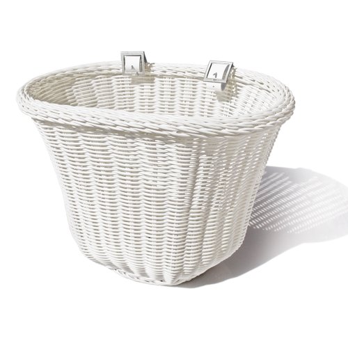 Colorbasket Adult Front Handlebar Bike Basket - White - Thumbnail 2