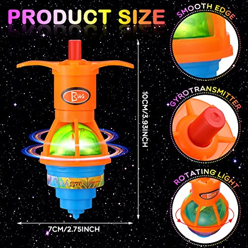 Bulk Led Light Up Spinner Tops Launcher With Gyroscope Motion Colorful Flashing Spinner Toys Novelty Bulk Toys Party Favor Goodie Bag Fillers Gifts Stuffers For Birthday Party Favors (50 Pcs) #TOP1