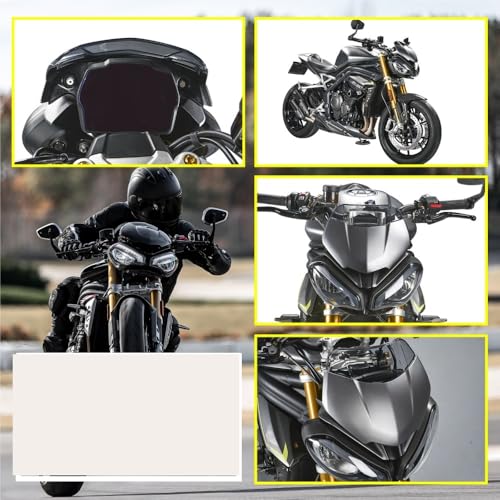 Cache-Phare et Pare-Brise Moto Premium pour Speed Triple 1200 RS Black