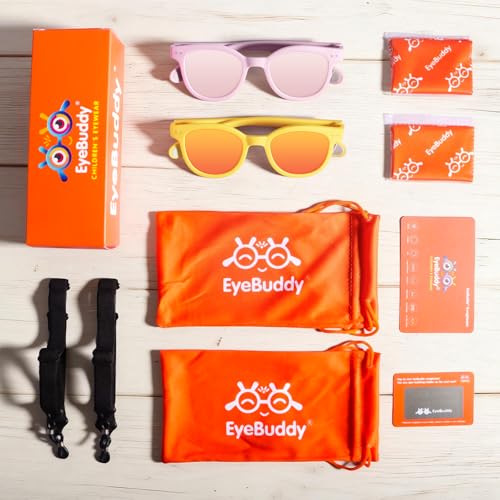 Image of EYEBUDDY Kids Toddler Sunglasses Age 2-4 /3-5 Boys Girls Polarized UV Protection Sun Glasses for Age 2-8