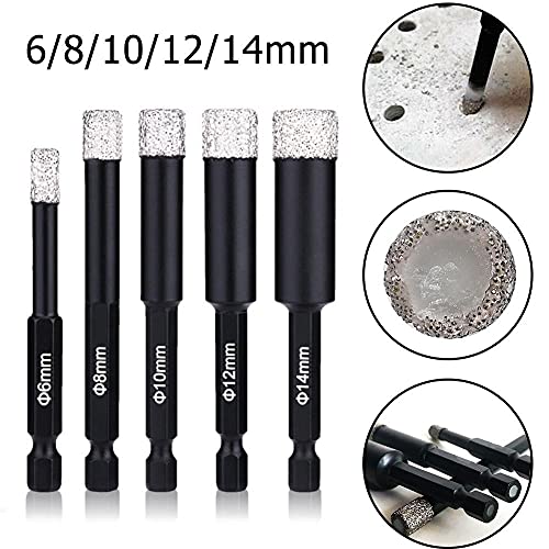 Broca de diamante seca para mármol 8 mm miniatura 5