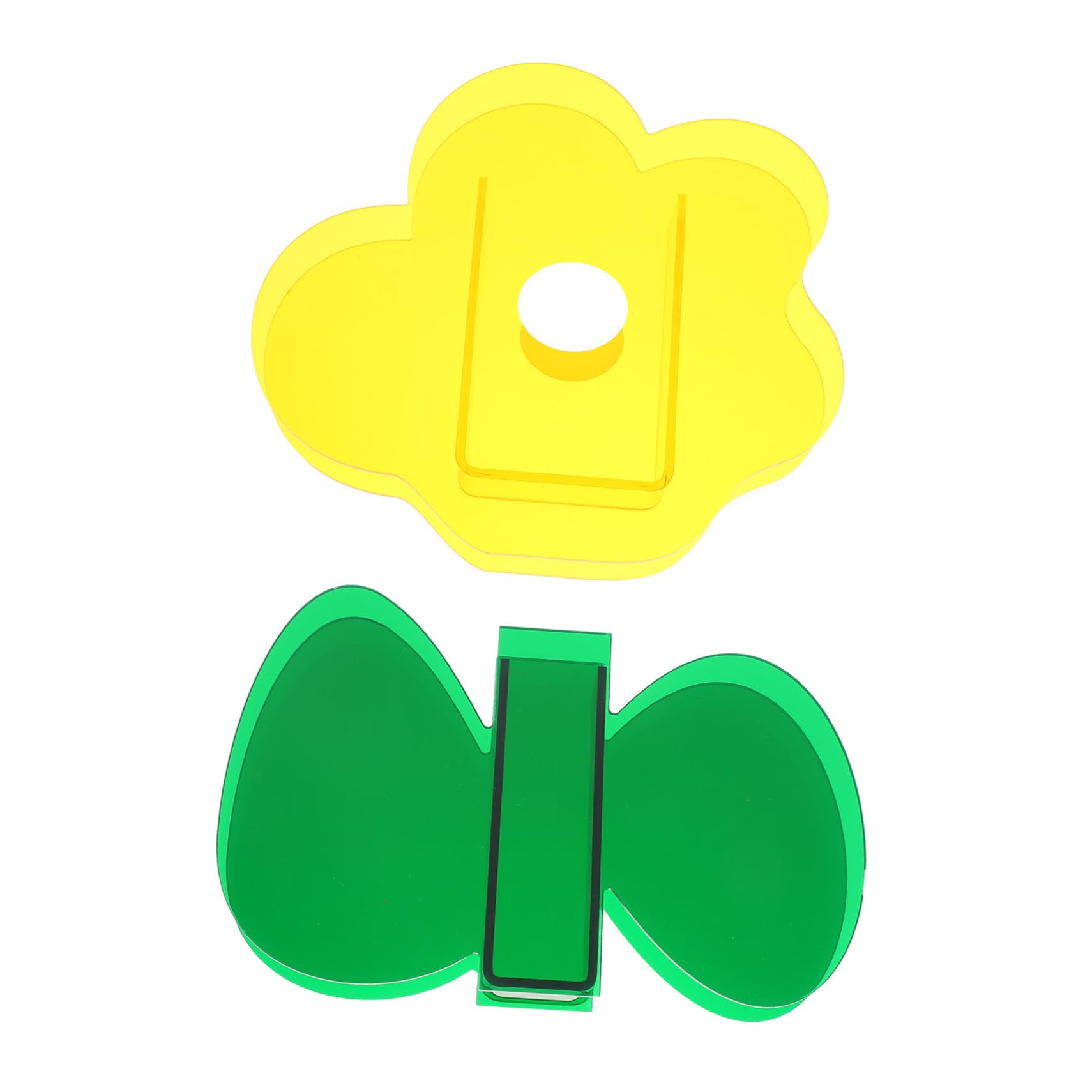 Jarrón floral de colores para centro de mesa que ilumina tu sala de estar moderna