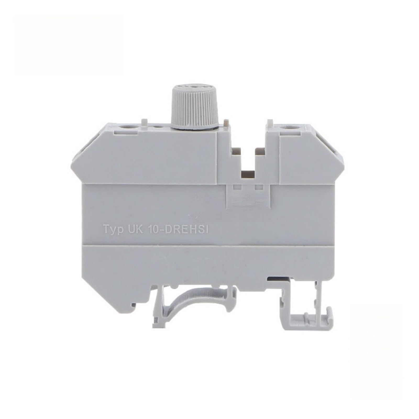 Bornier à fusible gris UK10-HES1 UK10RD monté sur Rail DIN, porte-fusible de 10mm, Protection des circuits électriques industriels, 10 pièces(Gray)