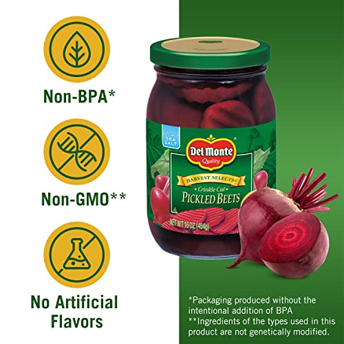 Del Monte Crinkle Cut Ready to Eat Pickled Beets, 16 oz Jar - Thumbnail 3