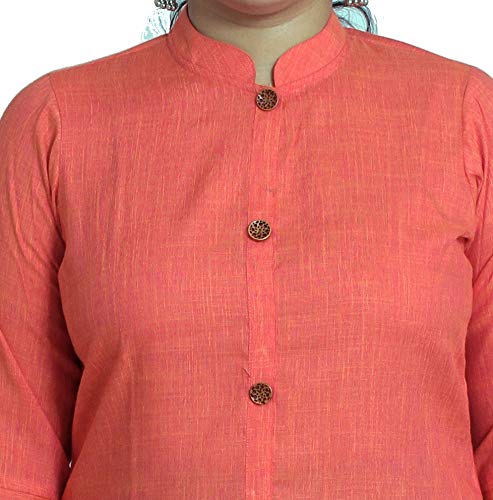 Image of SINDOORI Collar Kurta for Women Solid Colour S to 6XL Plus Size Kurta for Women