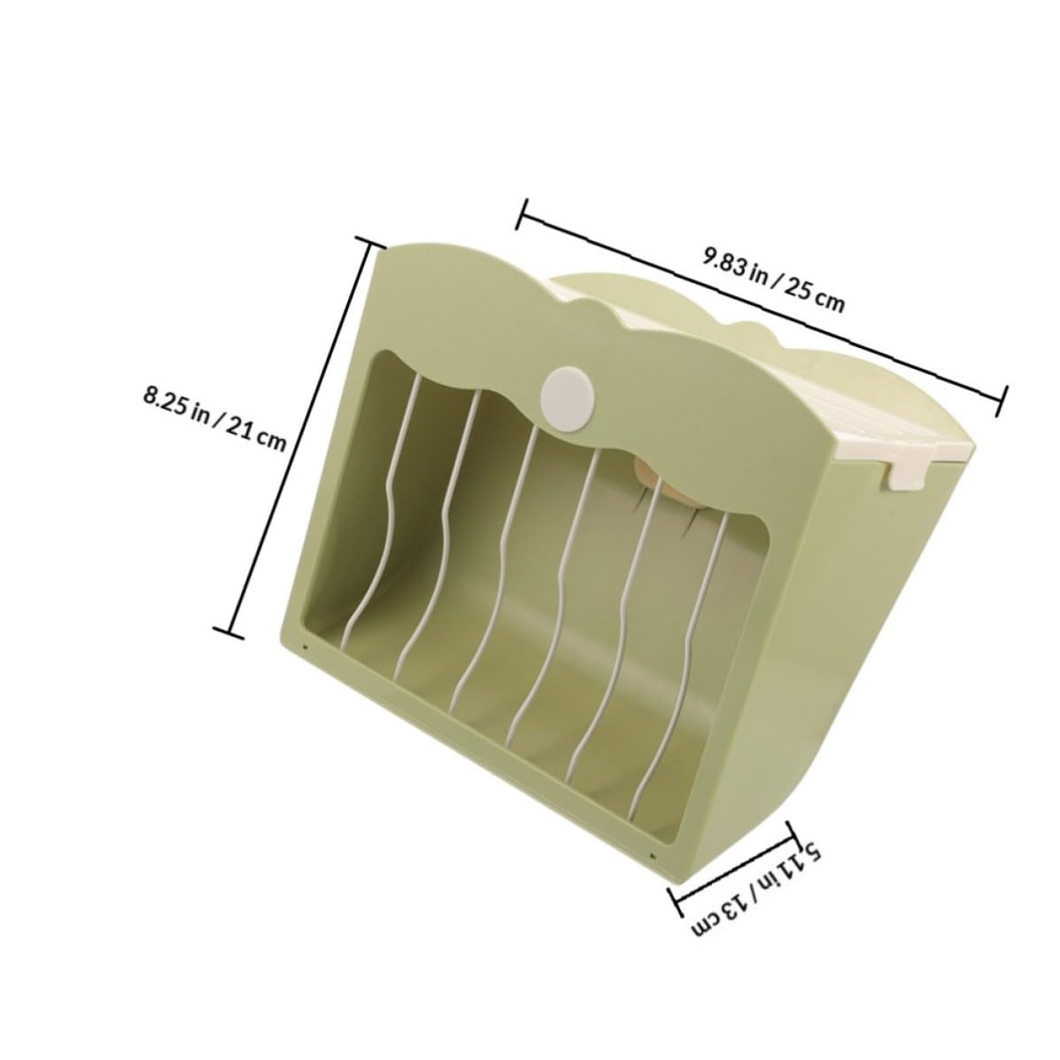 Happyyami 2 Comederos para Jaula de Mascotas para Conejos y Hámsters, Soporte de Plástico Verde Que Promueve Alimentación Limpia y Reduce Desperdicio de Alimento