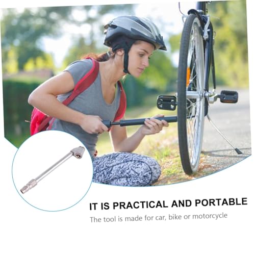 Abaodam Car Tire Inflator Nozzle Adapter Metal Air Pump Extension for Motorcycle Bicycle Cars Easy Connect Inflation Accessory for Tires and Wheels