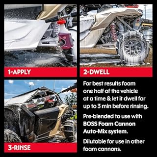 Griot's Garage Foaming Poly Gloss for Car Cleaning and Detailing, Spray Wash & Wax, Compatible with The BOSS Foam Cannon Auto-Mix System, 35oz