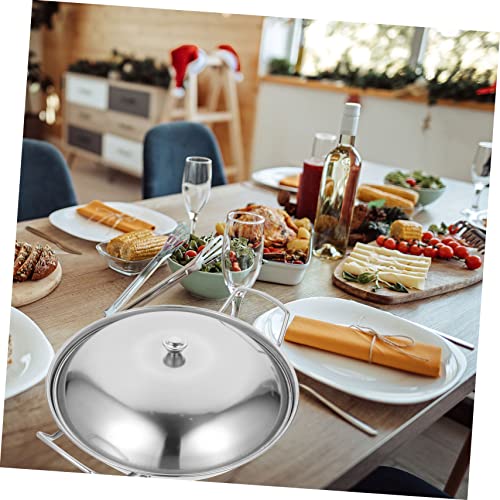 Set de wok acero inoxidable con tapa y sartén antiadherente miniatura 7
