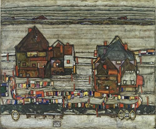 Cuadro de lona con stendibiancheria de Egon Schiele para salón