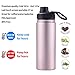 Infuser Travel Mug with Removable loose leaf Tea Strainer Bottle 18/8 Stainless Steel Insulated Tumbler for Women Rosegold