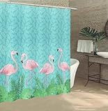Caribbean Joe 70x72 Single Printed Shower Curtain One Size Blue Multi