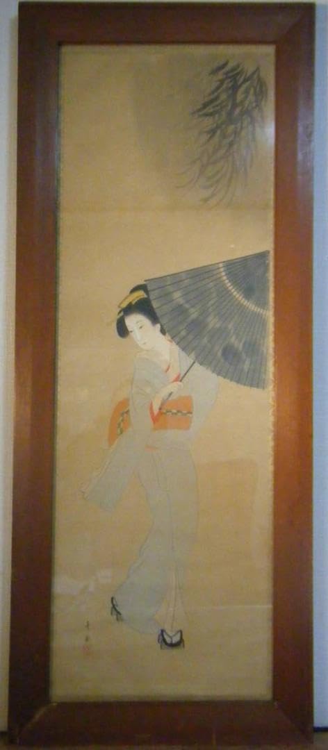 Amazon.co.jp: 絵画 千秋銘 日本画 美人画 大作 人気作品 K56